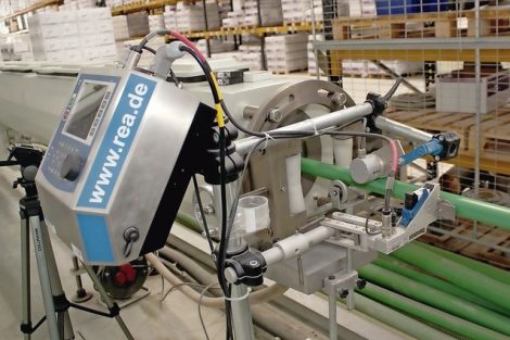 Thermal-Inkjet-Printer bedruckt Kunststoffrohre für den Export