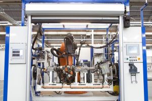 Roboterschweißsystem für eine Million Bauteile pro Jahr