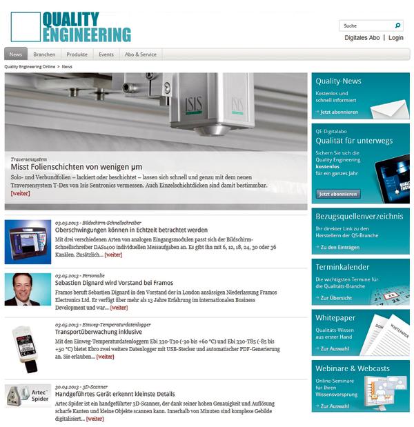 Quality Engineering: Neue Optik und inhaltliche Ausrichtung