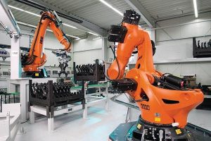 Roboter arbeiten vernetzt