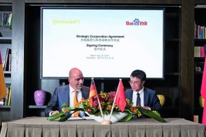 Continental und Baidu kooperieren