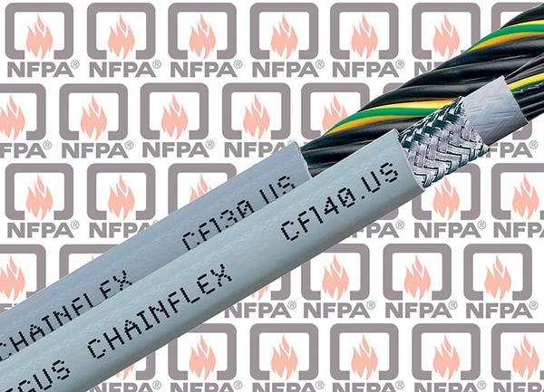 NFPA-79-konforme Leitungen für Maschinenexporte in die USA