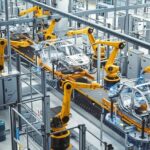 Car_Factory_3D_Concept:_Automated_Robot_Arm_Assembly_Line_Manufacturing_High-Tech_Green_Energy_Electric_Vehicles._Construction,_Building,_Welding_Industrial_Production_Conveyor._Elevated_Wide_Shot