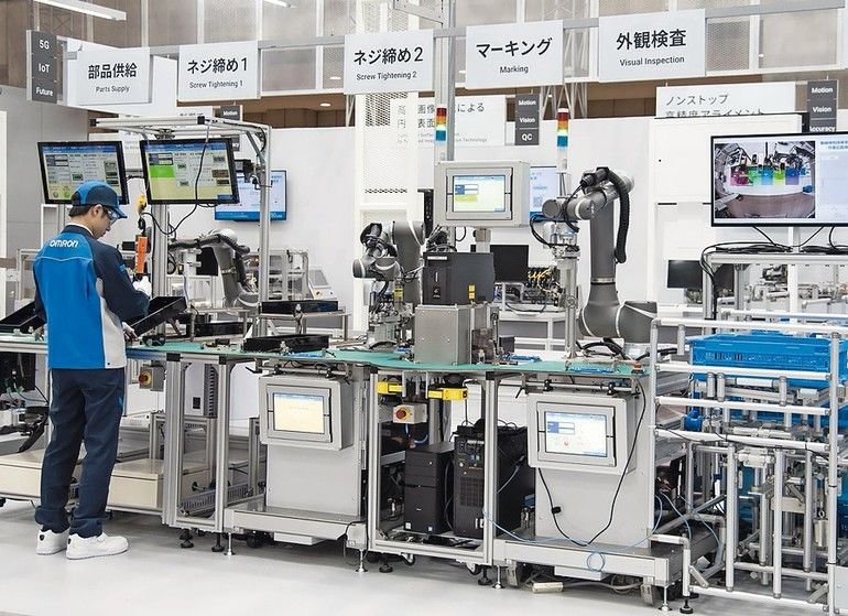 Omron präsentiert neue Produktionslinie für die Multiprodukt-Herstellung