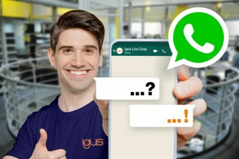 Kundenservice bei Igus jetzt auch per Live-Chat über WhatsApp