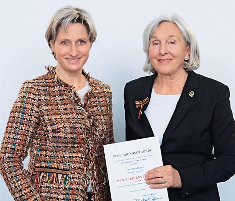 Besondere Auszeichnung: Renate Pilz erhält Bundesverdienstkreuz