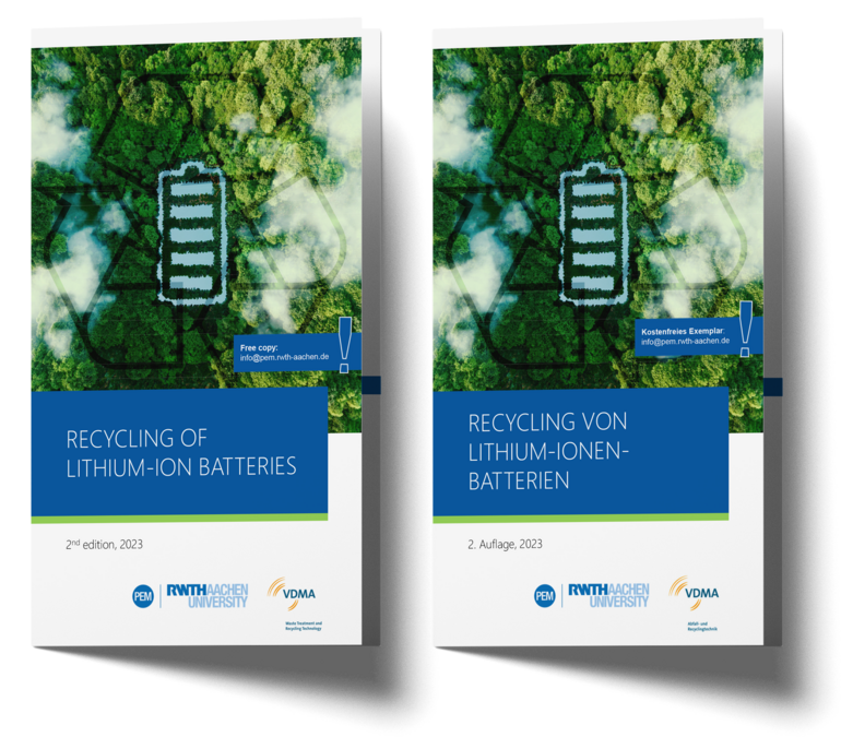RWTH-Lehrstuhl PEM: Recycling-Leitfaden für Lithium-Ionen-Batterien