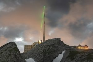 Trumpf nimmt Super-Laser auf dem Schweizer Berg Säntis in Betrieb
