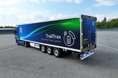 Elektrisches Anhängerkonzept TrailTrax von ZF reduziert Emissionen