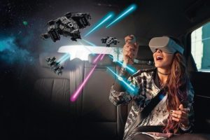VR-Brille sorgt für Spaß auf langen Autofahrten