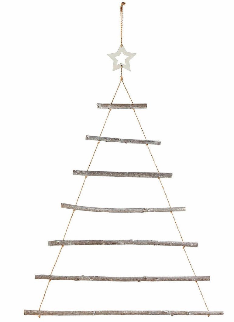 Holz-Weihnachtsbaum als preiswerte Alternative